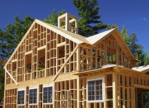 A new home being built with custom, replacement windows